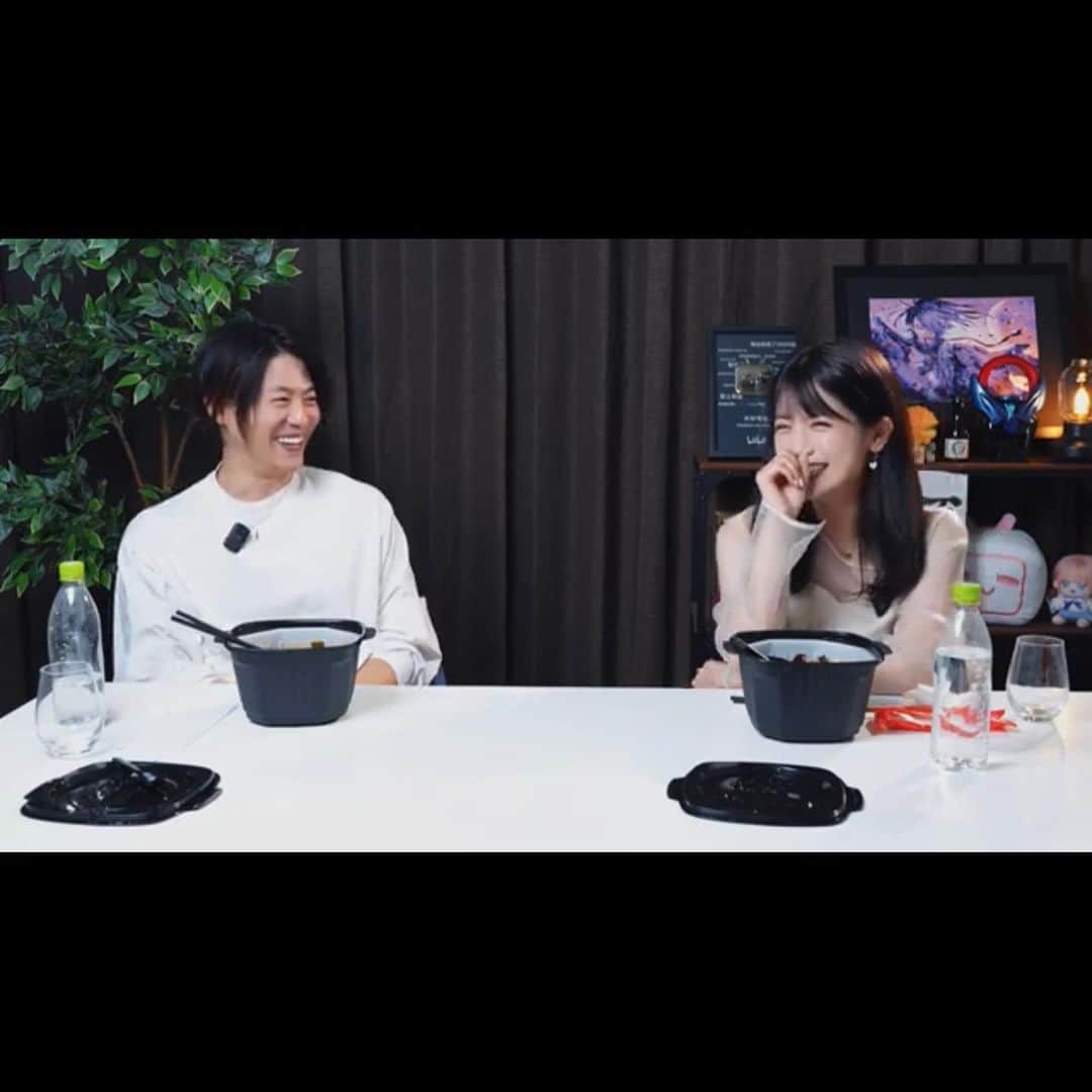 村山優香のインスタグラム：「bilibili第2弾配信されました！ 中国料理を美味しく頂きました！ ハプニング楽しかったな〜(*´˘`*)」