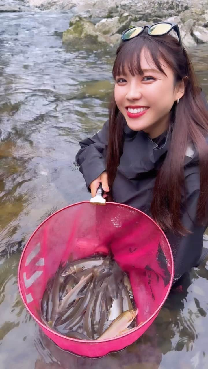 宮田亜夢のインスタグラム：「急に冬ですね。。。 もう少し。もう少しだけ楽しみますっ🥰  #sweetfish  #polefishing   #鮎釣り #鮎 #友釣り #延べ竿 #ライトスタイル #ダイワ  #DAIWA  #宮田あゆ #釣り #fishing #fishinglife #fishingday  #낚시 #川 #渓流 #渓流釣り  #camp #清流 #outdoor #outdoors #nature #naturelover #japanesestyle」