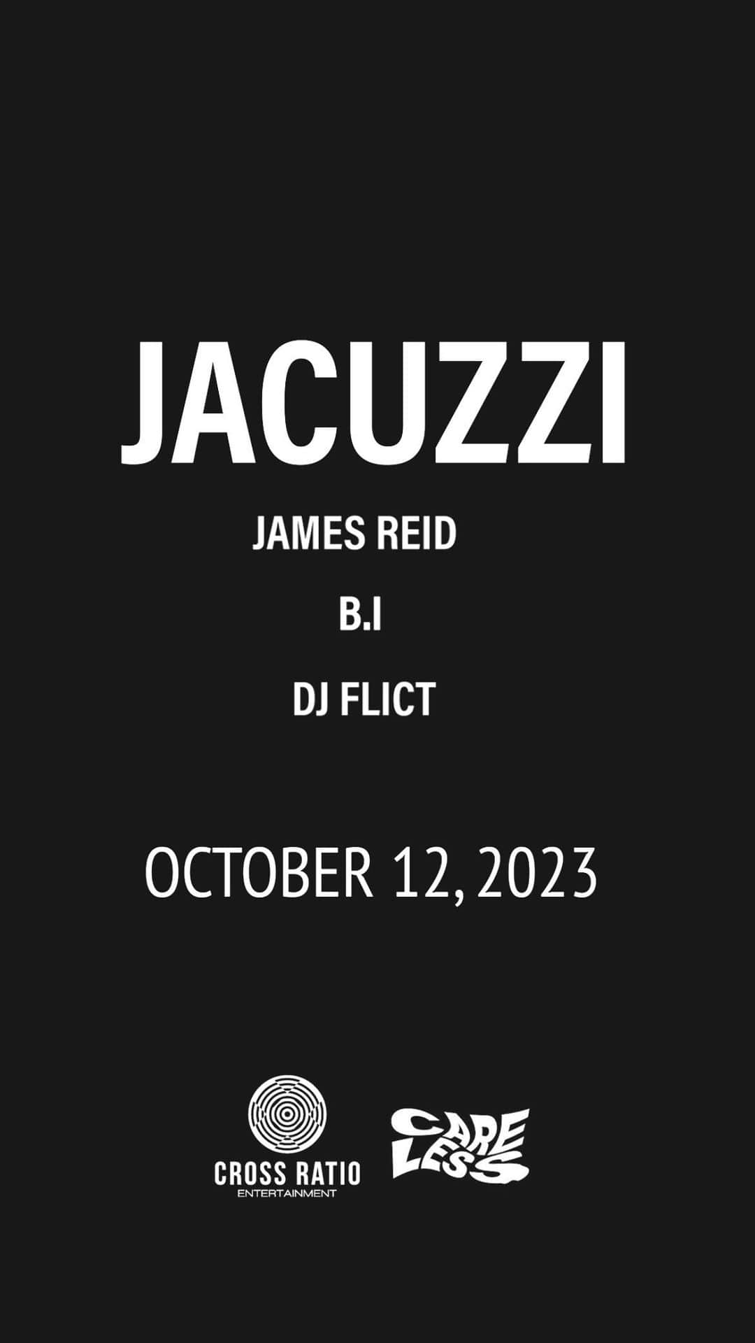 ジェームス・リードのインスタグラム：「JACUZZI with @shxxbi131 and @djflict out on October 12.  Pre-save and DM @carelessph for a chance to meet and greet with me 🫶🏻  (Ends October 11, 12pm PHT)  LINK IN BIO」