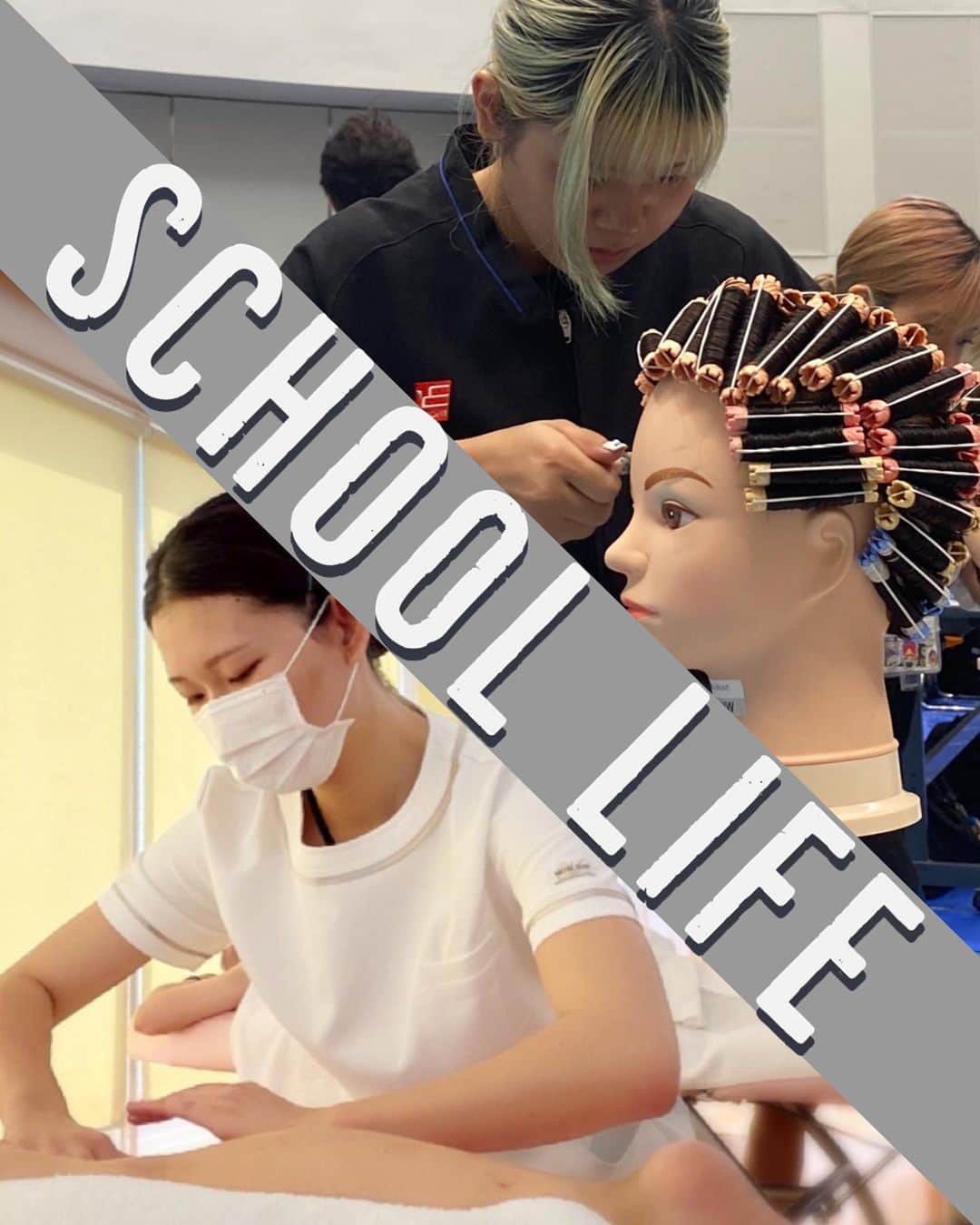 Bmodeのインスタグラム：「-B’mode school life [new]-  全員にチャンスがある、 全員がチャレンジできる、 それがB'mode。  学生の様子をお届け！  美容科2年生は、全員でコンテストに参加しました。 他の授業と並行しながらコンテストにチャレンジ！頑張った！ 見事、3位入賞、敢闘賞６名👏 審査員には、卒業生の姿もありました。結果ももちろんですが、経験できる、という事を大切にしてほしいです☺️  トータルビューティー科１年生は、エステのボディ試験がありました。 マッサージ技術だけでなく、お客様カウンセリングや、その場で試験官からの質問に答えるなど、意外とハードな試験🧐無事全員合格！科目によって色んな表情を見せてくれます😊 次は「shu uemuraメイク検定」に挑戦です🔥  ----オープンキャンパス予約受付中----  #美容学校 #美容専門学校 #ビーモード #ビューティーモードカレッジ #bmode #沖縄 #美容師 #エステ #ヘアメイク #ネイル #マツエク #メイク #専門学生 #沖縄美容学校　#美容学生 #沖縄美容」