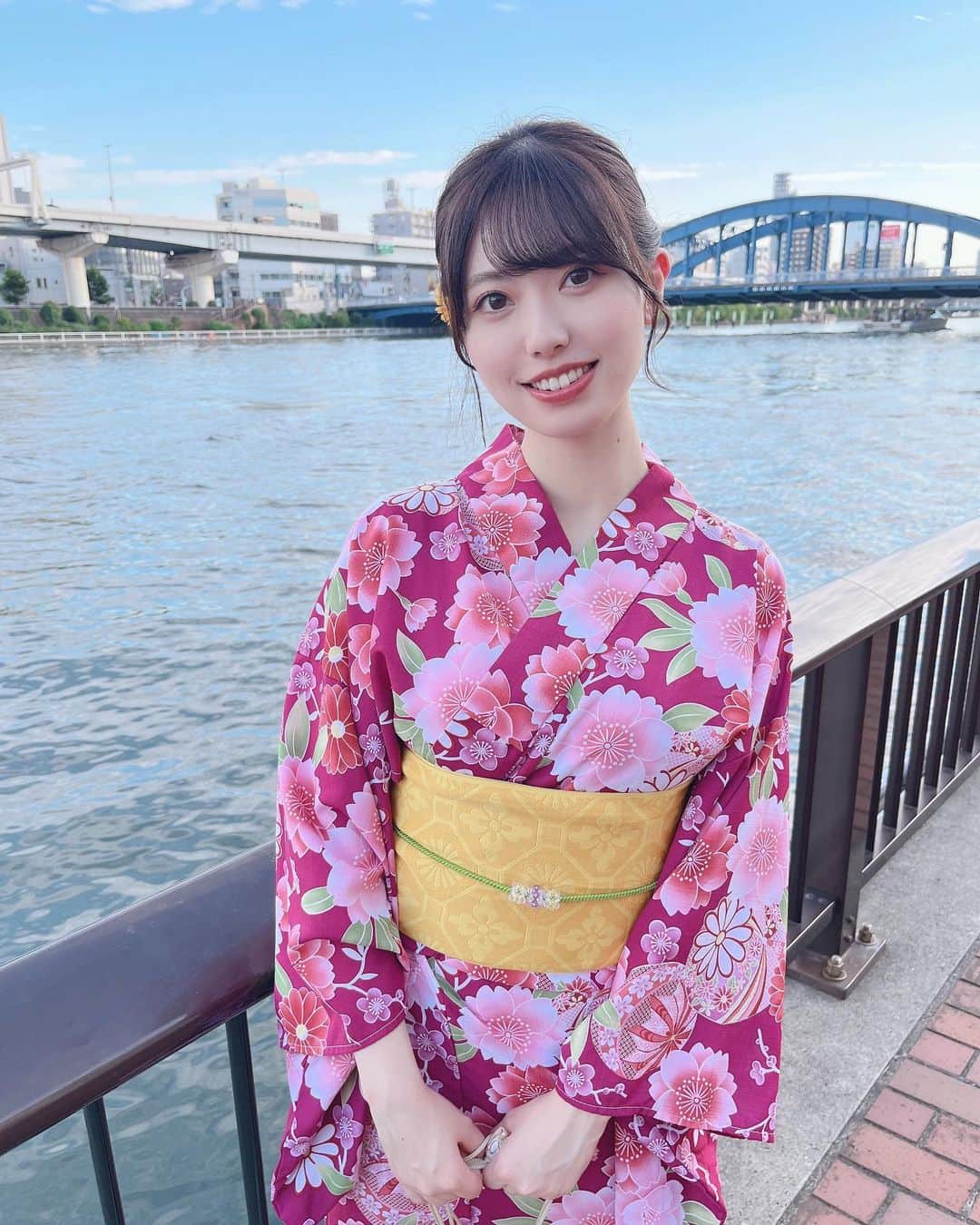 星名あゆみのインスタグラム：「今年の夏は浴衣たくさん着れてうれしかった〜👘♥️  #浴衣 #浴衣女子 #yukata #kimono#浴衣ヘアアレンジ #yukatagirl #kimonostyle #japanesegirl」