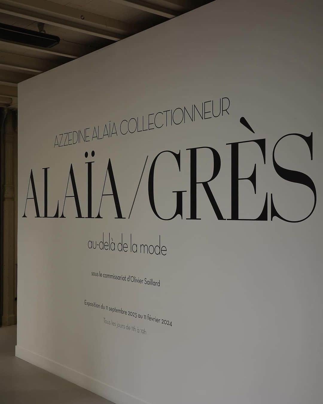佐藤涼実のインスタグラム：「♡ Alaïa/Grès. Au-delà de la mode @maisonalaia @madame_gres」