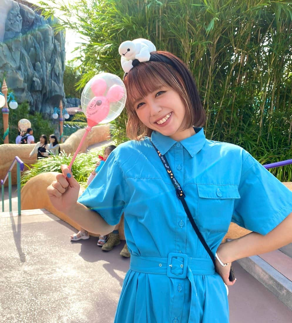 菅原美優のインスタグラム：「Disney楽しかったー！はっぴーはろうぃん！🩵  #ディズニーハロウィン #dハロ #ディズニーシー #ディズニー #ハロウィン #tdl #disneysea #disney #東京ディズニーシー #ミッキー #halloween #tds」