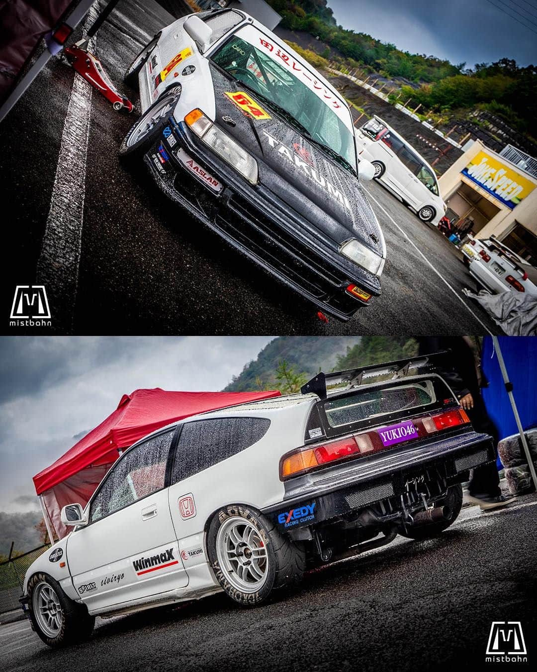 mistbahnさんのインスタグラム写真 - (mistbahnInstagram)「_ TANABE RACING Honda EF8 CR ...