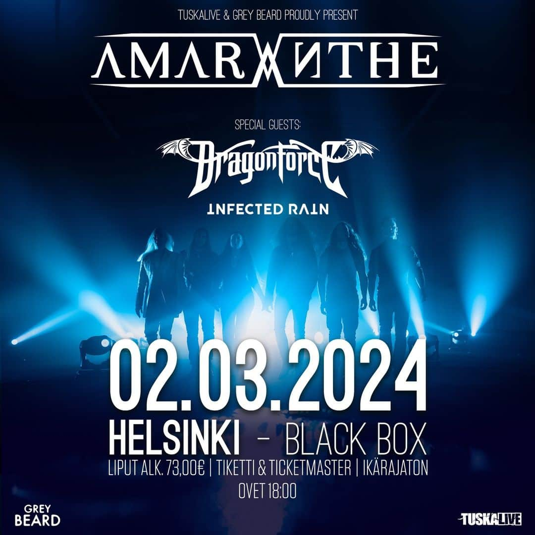 ハーマン・リさんのインスタグラム写真 - (ハーマン・リInstagram)「📣 SHOW ANNOUNCEMENT 📣 @dragonforcehq will be in Helsinki, Finland on March 2nd, 2024 supporting @amarantheofficial, with special guests @infectedrain_official 🔥⁠ ⁠ Tickets sale starts on Monday, 9th October 2023 at 10am CET. This show will happen during the same month as our co-headline Europe tour with Amaranthe!  Find all shows tickets and limited VIP upgrade links at the #dragonforce website, link in bio 🐉  ⁠ #Amaranthe #Dragonforce #InfectedRain」10月6日 22時09分 - hermanli