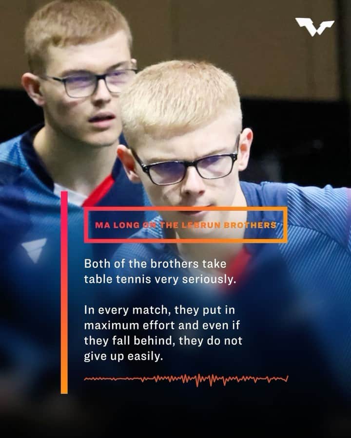 ITTF Worldさんのインスタグラム動画 (ITTF WorldInstagram)「The Lebrun brothers