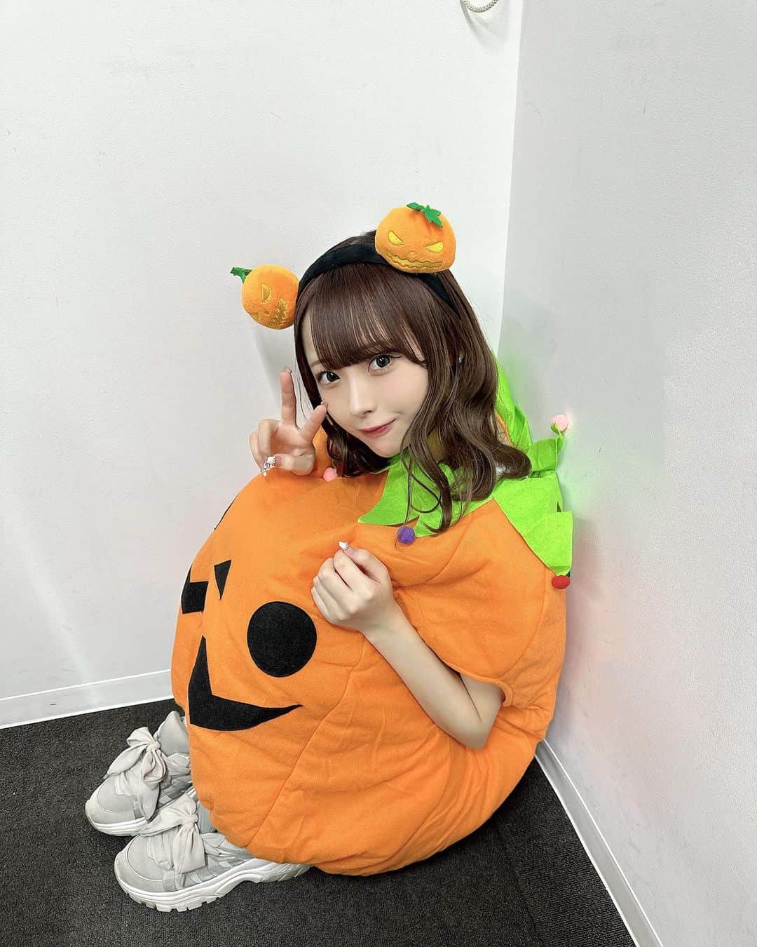 のインスタグラム：「ぱんぷきんちゃん  もうちょっとではろうぃんだね」
