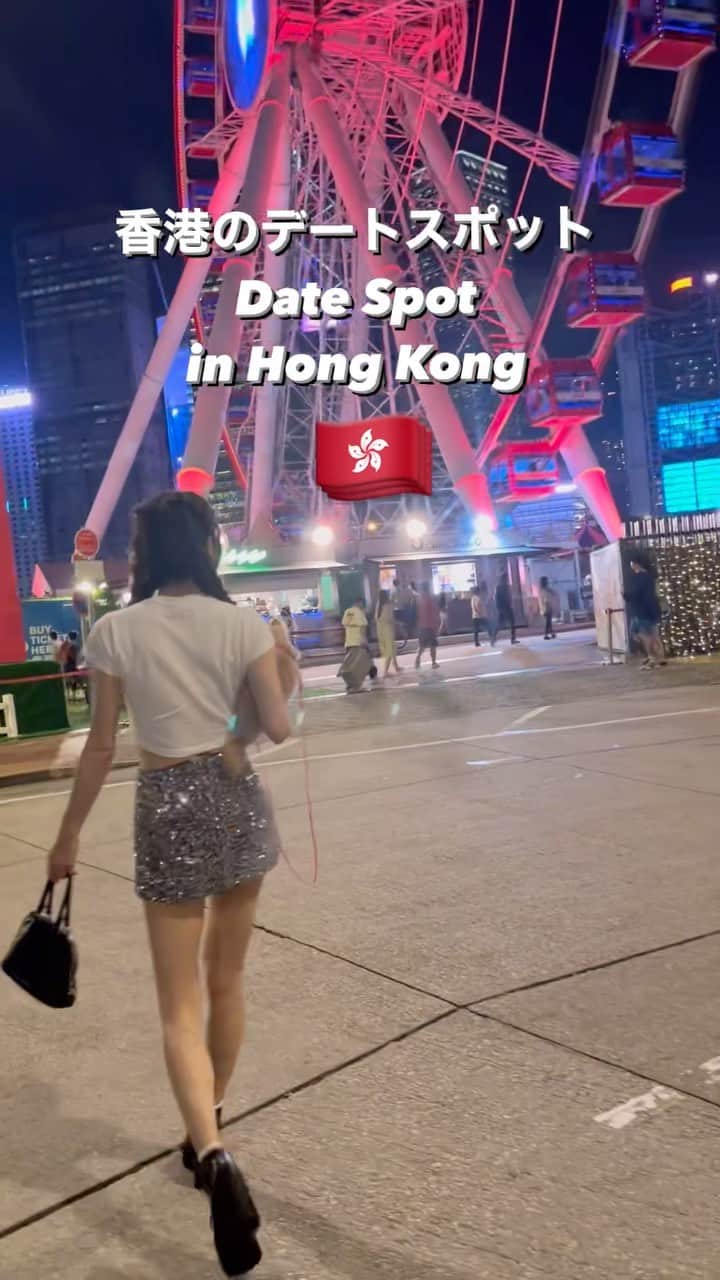 松岡李那のインスタグラム：「香港のデートスポット❣️ 香港の夜景は綺麗だな✨ #毎日投稿challenge  @linahxoxo 💕」