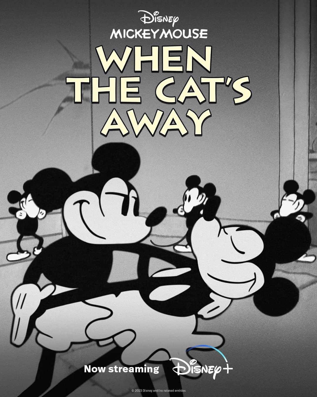 ミッキーマウスのインスタグラム：「Cat's outta the bag! These newly restored Walt Disney Animation Studios classic shorts are now streaming on @DisneyPlus. #Disney100」