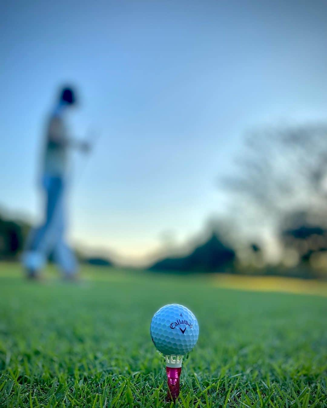 酒井瞳さんのインスタグラム写真 - (酒井瞳Instagram)「初の #ナイターゴルフ 行って来ました⛳️  うまく当たれば夜の贅沢な散歩みたいな気分で楽しかったぁ💫  最後の動画みたいに暗闇まっしぐらにボールが消えていく事もありましたが😟絶望的にボール消えるw  でもいつもと違った雰囲気で楽しい😊  これからゴルフシーズン⛳️  夏の厳しさを知った私は涼しいラウンドが楽しみで仕方ありません🤣  その前に昨日から手打ちをしない練習始めたからそれを早く体に覚えさせて  もうちょっと安定した球を打てる様になりたいなぁ😂  長い道のり！笑  #ゴルフ #golf #⛳️ #ナイター #ゴルフ初心者 #楽しい」10月7日 8時36分 - s.sakaihitomi