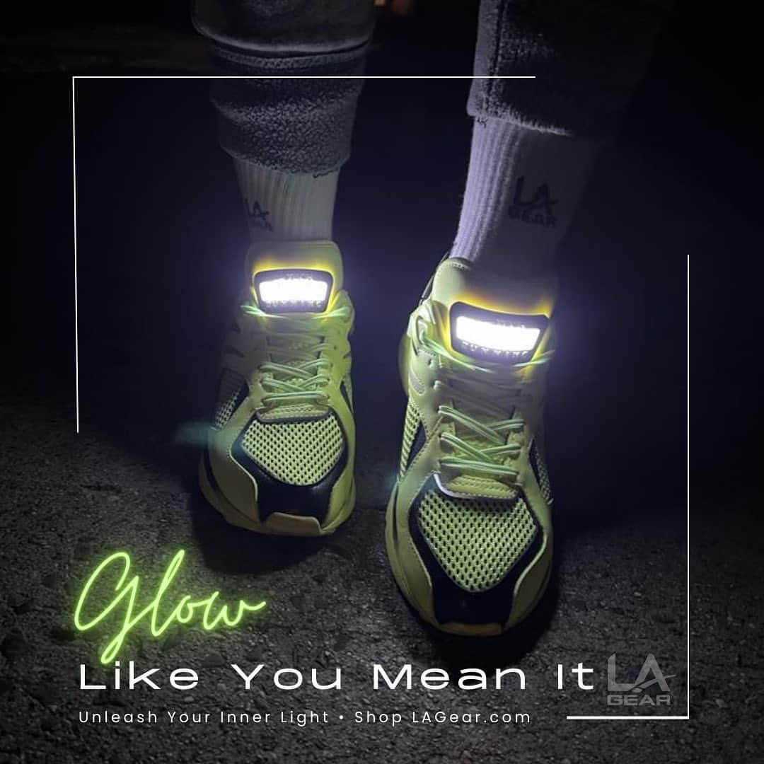 LAギアさんのインスタグラム写真 - (LAギアInstagram)「GLOW like you mean it • Unleash your inner light!  Shop lagear.com to save 20% on Catapult, Boardwalk, Turbo & Glow-in-the-dark Flame styles. LIGHT up your world and discover your everyday #LAGearStyle. Code:UnleashYourInnerLight #LAGear #Instakicks #Sneakerhead #Sneakerfreaker #Kicks #Sneaker #LEDlight #Glowinthedark #Halloween #Walks #Walkingclub #Discount #80s #90s #Shine   Discount expires 10 October 2023」10月7日 0時35分 - lagear