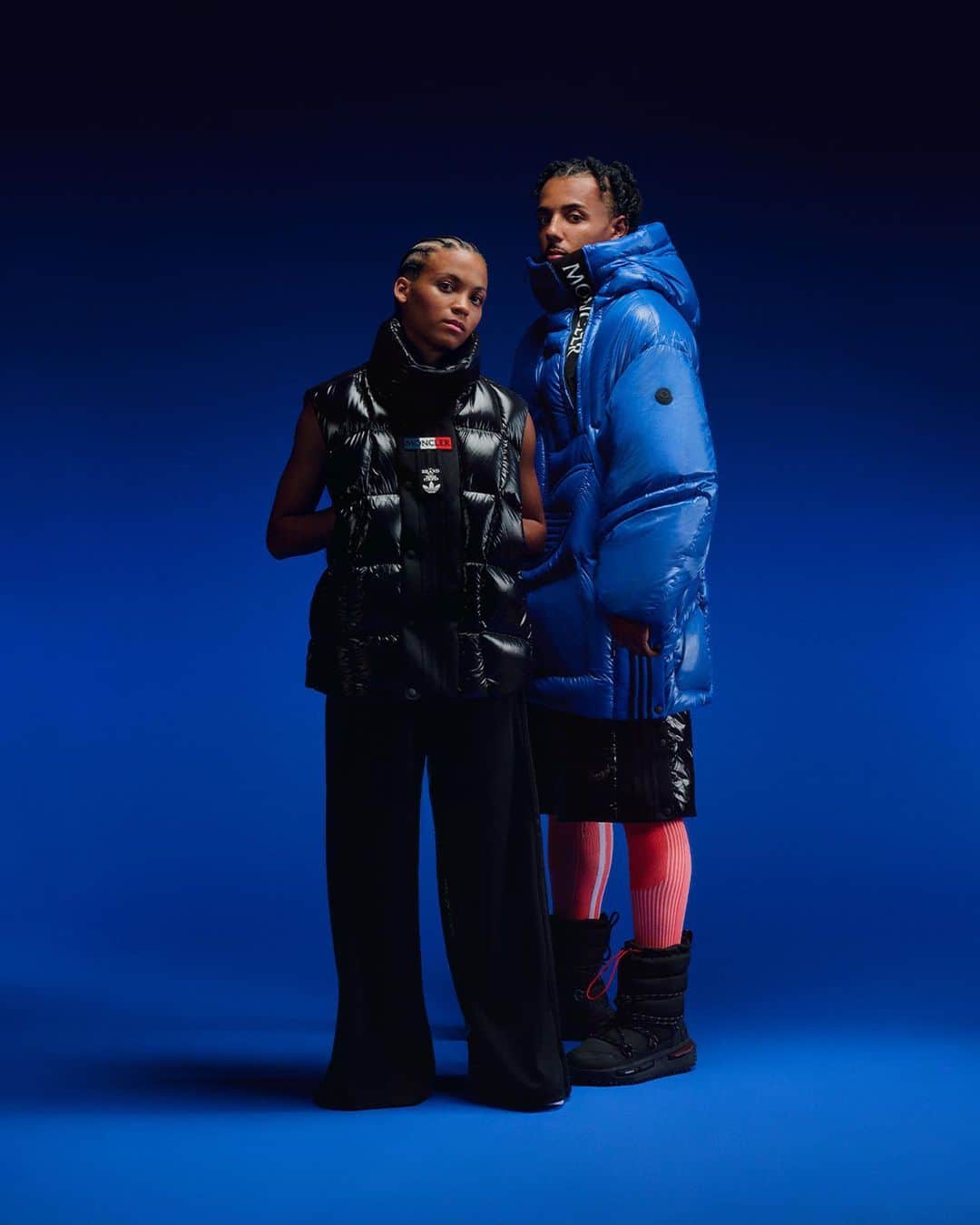 のインスタグラム：「these fits are too cold 🥶🥶  introducing the art of explorers by Moncler and adidas. hit the link in bio to explore the full #moncleradidasoriginals collection 🔗」