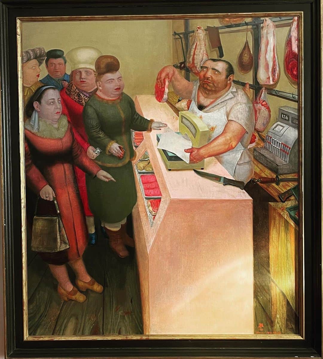 ジョシュア・マリーナのインスタグラム：「“The Butcher Shop,” by David Miretsky.」