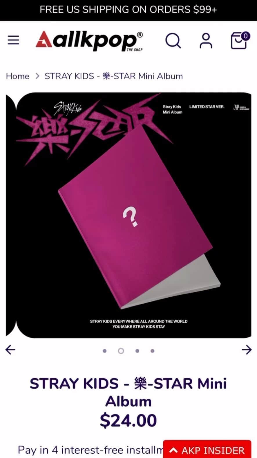 allkpopTHESHOPのインスタグラム：「Preorders for #STRAYKIDS #樂STAR mini-album are open now! Check out what’s inside! #LimitedEdition」