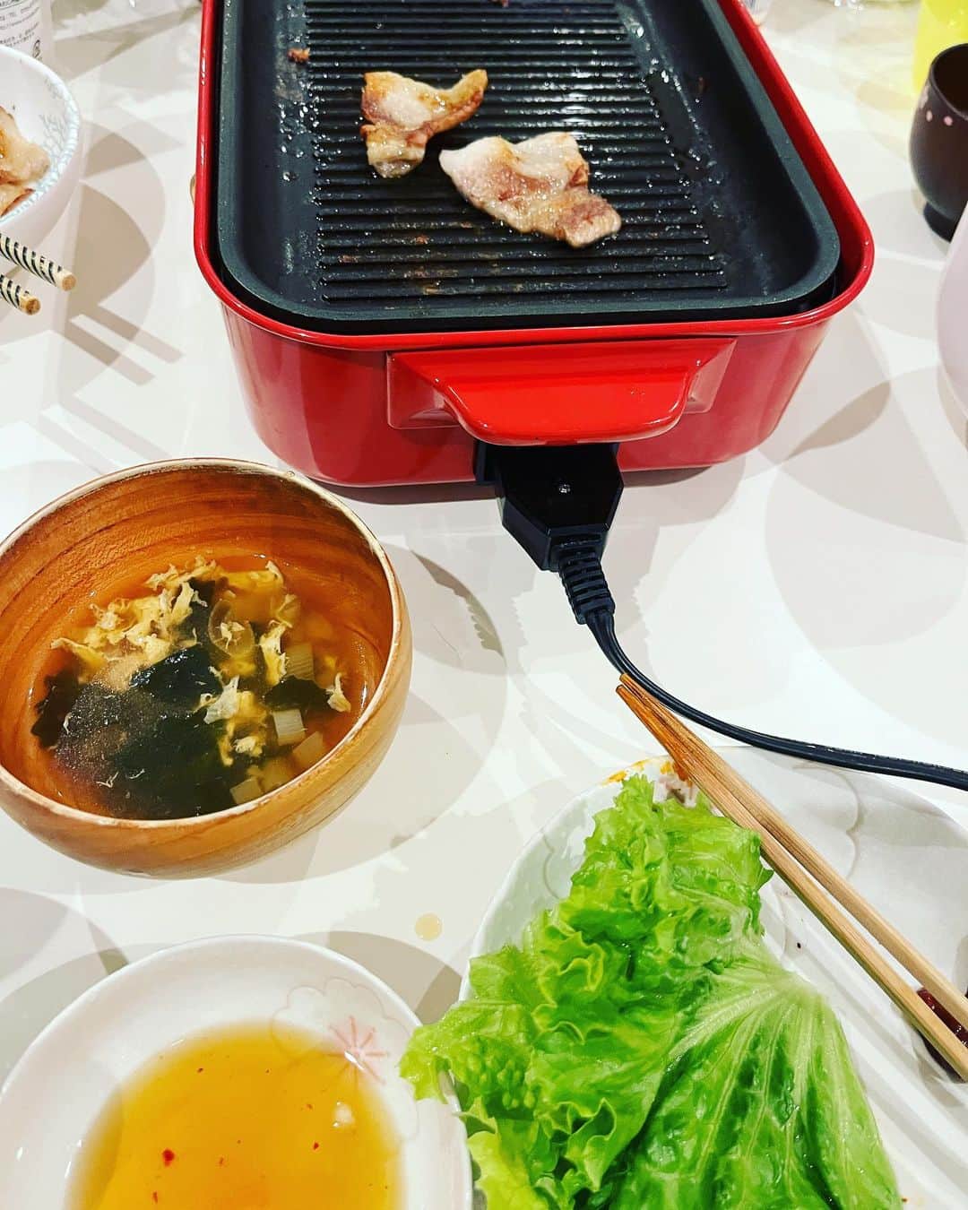 のインスタグラム：「自家製サムギョプサル🍖」