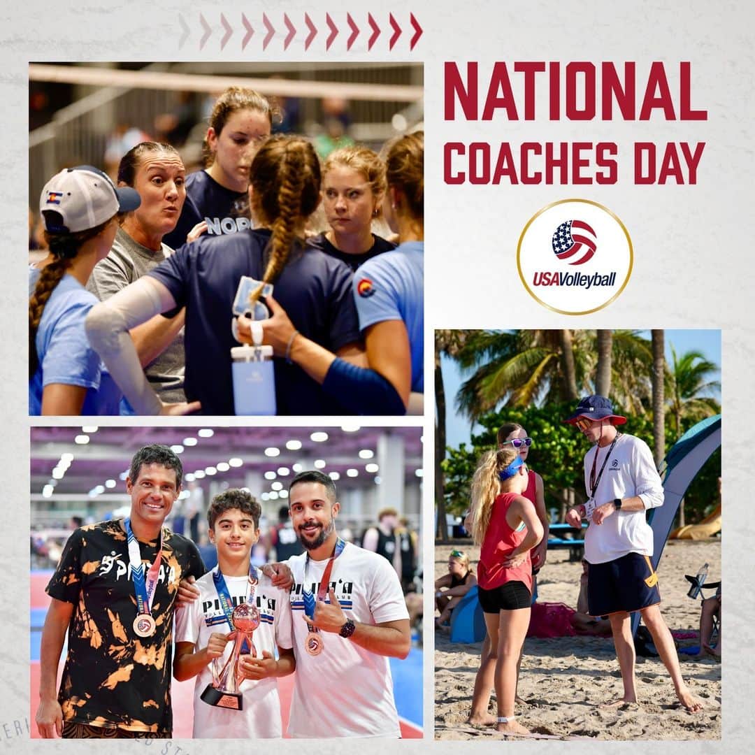 USA Volleyballさんのインスタグラム写真 - (USA VolleyballInstagram)「Happy National Coaches Day!  If you have a great coach in your life, shout them out in the comments and share this post with them! #NationalCoachesDay」10月7日 2時00分 - usavolleyball