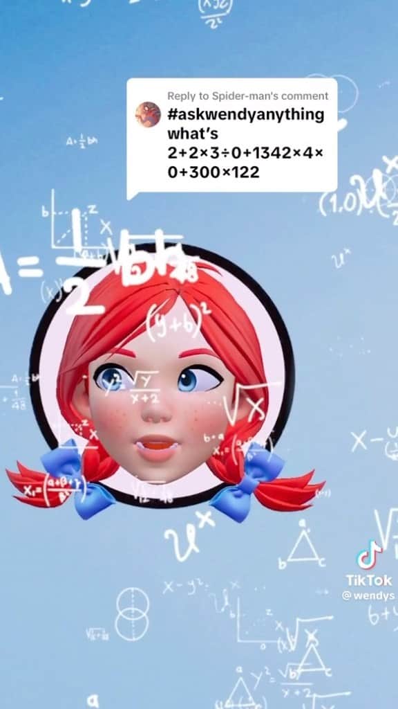 ウェンディーズのインスタグラム：「Solved it.」