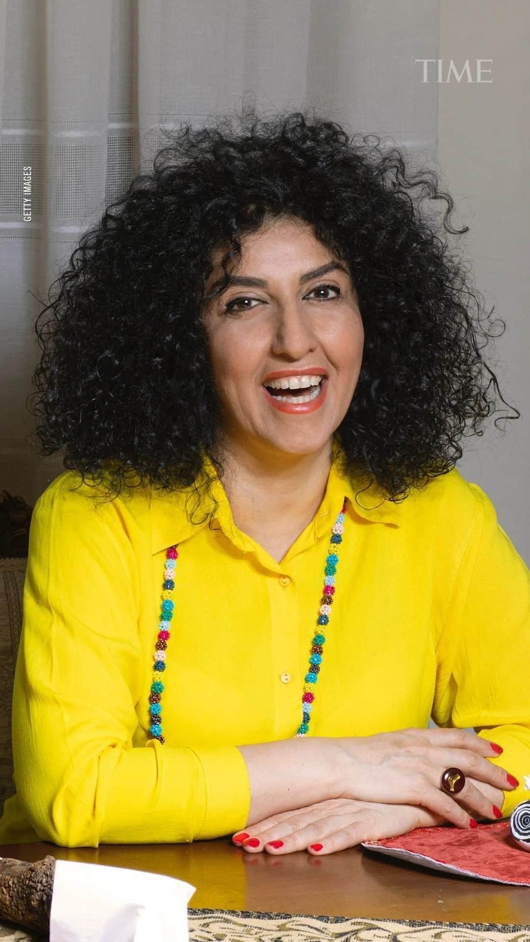 TIME Magazineのインスタグラム：「Jailed human rights activist Narges Mohammadi, 51, has been awarded the 2023 Nobel Peace Prize in recognition of her fight against the oppression of Iran’s women and her fight to promote human rights and freedom for all」