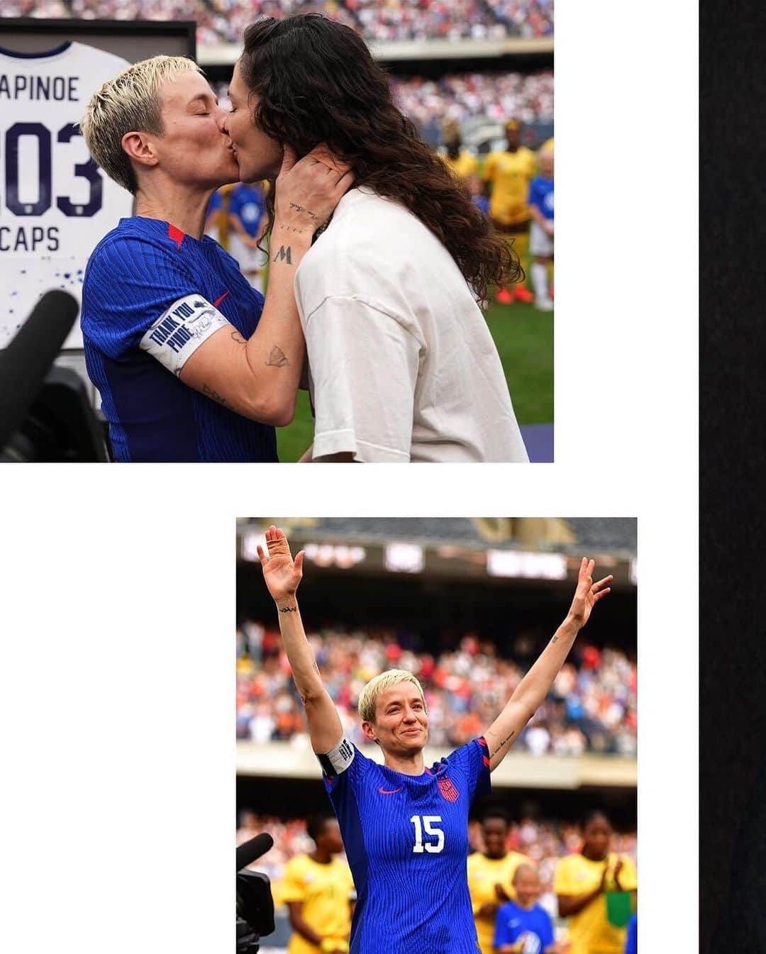 NIKEさんのインスタグラム写真 - (NIKEInstagram)「Few people make history, fewer people change it.  Today we celebrate @mrapinoe's well earned place in history during her final home game for the OL Reign.」10月7日 4時03分 - nike