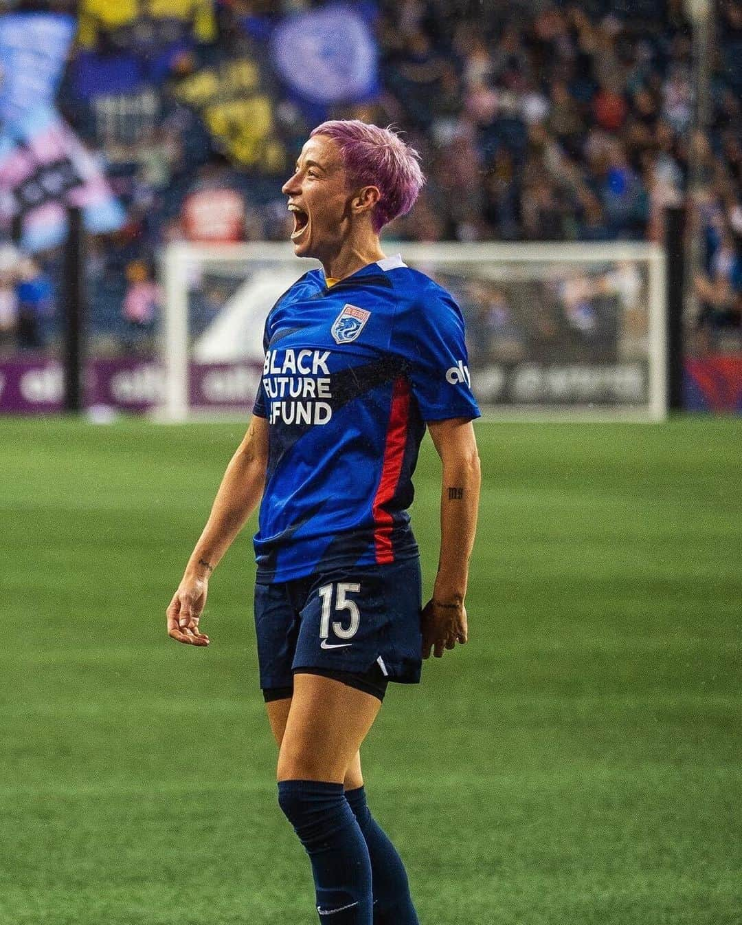 NIKEのインスタグラム：「Few people make history, fewer people change it.  Today we celebrate @mrapinoe's well earned place in history during her final home game for the OL Reign.」