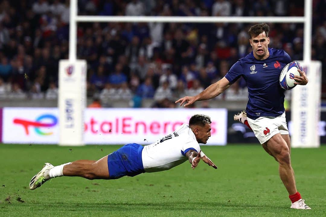 のインスタグラム：「点取り屋 #ダミアンプノー 選手が今日も好調🏃🇫🇷  #ラグビーワールドカップ2023 #RWC2023 | #FRAvITA」