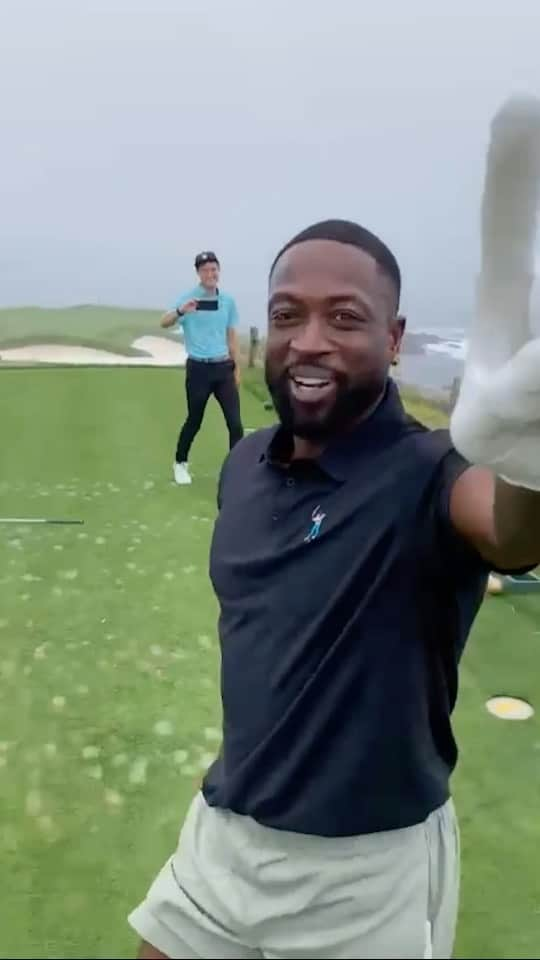 テーラーメイド ゴルフのインスタグラム：「Couldn’t pick a better spot for your first hole-in-one @dwyanewade! Congrats on an amazing moment!   Pebble Beach | Hole No. 7 98 yards Club: P·770 AW Ball: TP5 #TeamTaylorMade」