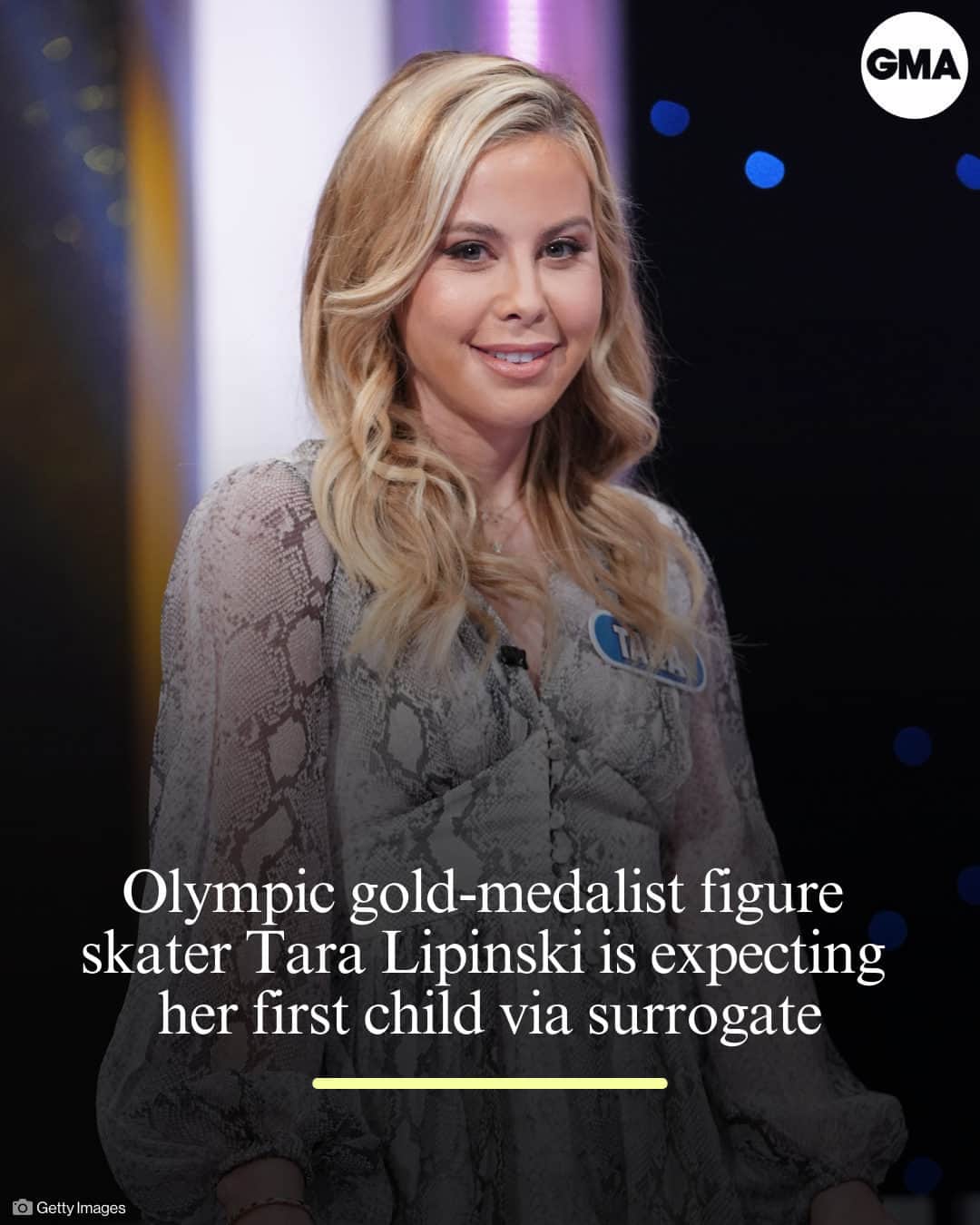 Good Morning Americaさんのインスタグラム写真 - (Good Morning AmericaInstagram)「Former Olympic gold-medalist figure skater Tara Lipinski is expecting her first child via surrogate. ❤️  Lipinski, 41, and her husband Todd Kapostasy shared on their "Unexpecting" podcast that their surrogate, a woman named Mikayla, is pregnant.  The couple said they waited to receive the news of Mikayla's positive heartbeat scan before sharing the pregnancy news publicly.  Link in bio for more.」10月7日 6時00分 - goodmorningamerica