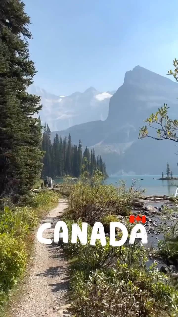 Explore Canadaのインスタグラム：「Should we make this our new anthem Y/N?    🎥: @btostory 📍: @parks.canada   #ExploreCanada   Video description: A video featuring clips of different parks, wildlife, and rocks across Canada. A group of friends are seen hiking, building a tent, kayaking, and having fun in different locations. The text on the video reads: “Rocks” and “Trees”.」