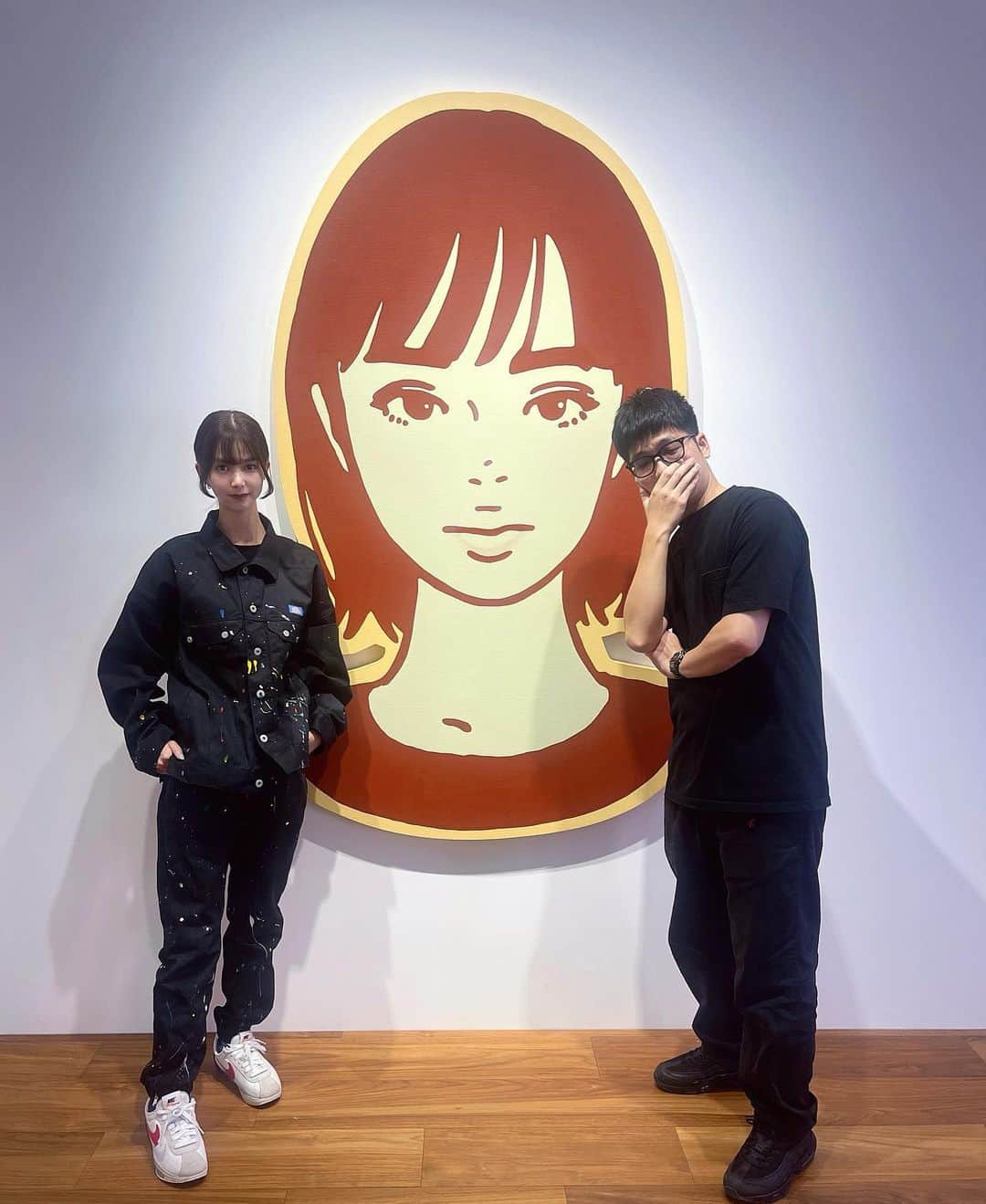 のインスタグラム：「KYNE @route3boy  Opening reception thank you :)！ 素敵な世界観をinput させていただきました。」