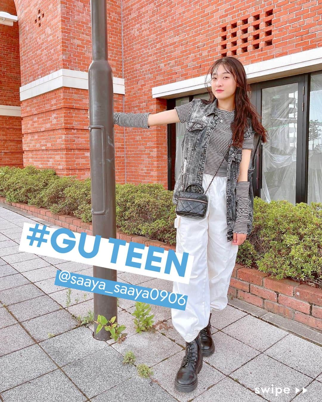 GU(ジーユー) さんのインスタグラム写真 - (GU(ジーユー) Instagram)「@saaya_saaya0906 さん #ステキな投稿ありがとうございます😊⁡  💙GU TEEN💙 トレンドを取り入れた最旬アイテムが揃う ローティーン向けコレクションです✌  乃江 咲綾さんからのコメントです💓 👩 GU TEENのカーゴジョガーパンツ♥︎︎ トップスにベストとブーツで合わせて秋コーデ♡︎ʾʾ  裾にボリューム感があって形が可愛い！白なのに透けないようにインナーが2重になってるので安心して履けちゃいます♡︎ カラーも他に黒、デニムもあってオススメです！！  ■着用アイテム  GIRLSカーゴジョガーパンツ ¥1,990  no.347604  ____________________  #GU #ジーユー #GUコーデ #gu_for_all #ジーユー購入品 #ジーユーコーデ #大人可愛い #大人コーデ #きれいめカジュアル #きれいめコーデ #今日のコーデ #今日の服 #今日のファッション #着回しコーデ #コーディネート #大人きれい #秋ファッション #秋コーデ #秋コーディネート #秋服コーデ #秋冬 #秋冬コーデ #秋冬服 #秋冬ファッション #GUTEEN #TEEN #カーゴパンツ #パンツコーデ #ジョガーパンツ」10月7日 18時00分 - gu_for_all_