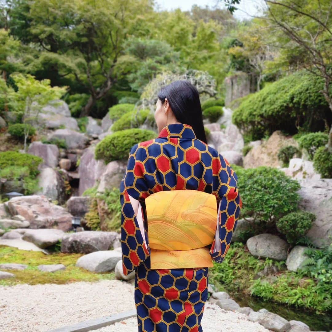 吉松育美さんのインスタグラム写真 - (吉松育美Instagram)「Daily kimono 👘 💖  お稽古な日👘💖  １人で着物着付けてみた🙏む、難しいわぁ🥹もっと日常に着物を取り入れたい❤️💜❤️  #kimono #traditional #Japan #zengarden #japanesehouse #着物 #小紋 #日本文化 #日本庭園 #着物女子 #茶道」10月7日 18時41分 - ikumiyoshimatsu