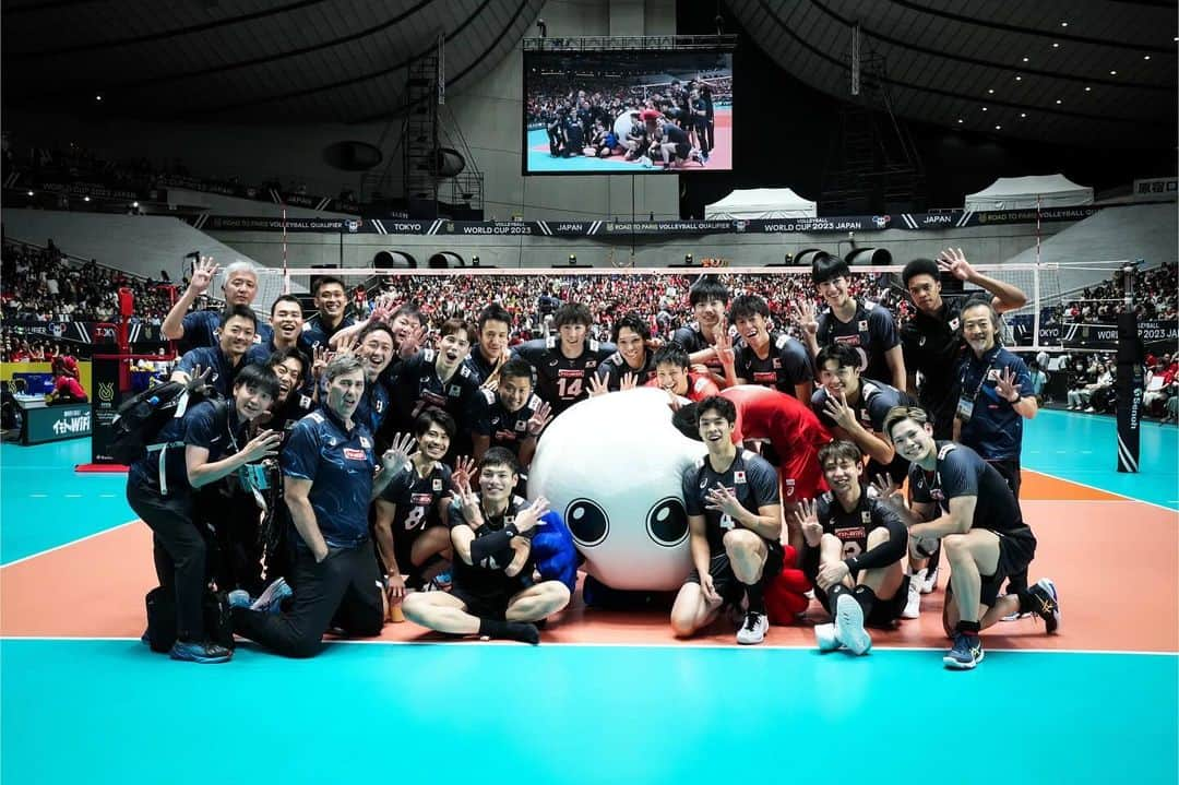 髙橋藍さんのインスタグラム写真 - (髙橋藍Instagram)「ここで決める‼️」10月7日 11時52分 - ran.volleyball0902