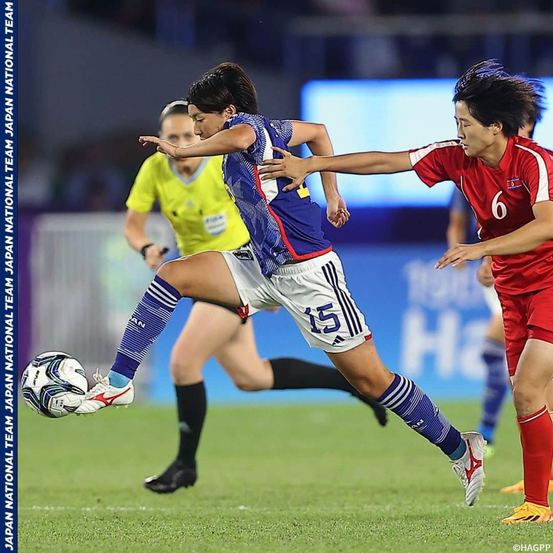 日本サッカー協会さんのインスタグラム写真 - (日本サッカー協会Instagram)「. 🔹日本女子代表🔹 【2023.10.6 Match Report✍️】  第19回アジア競技大会（2022/杭州）決勝戦、 #中嶋淑乃 #大澤春花 #谷川萌々子 #千葉玲海菜 のゴールで朝鮮民主主義人民共和国代表に4-1で勝利⚽️  2大会連続、3回目の優勝を飾りました🥇✨  詳しいレポートはプロフィールのJFA公式サイト『JFA.jp』から✍  #AsianGames #夢への勇気を #jfa #daihyo #サッカー日本代表 #サッカー #soccer #football #⚽ #女子サッカー #womenfootball #womensfootball #womensoccer #womenssoccer」10月7日 13時47分 - japanfootballassociation