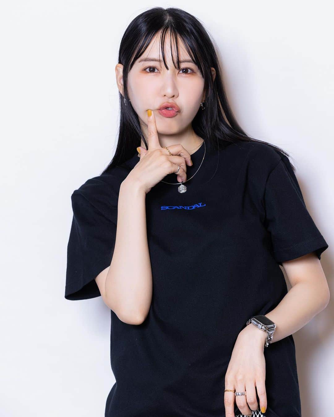 SCANDALさんのインスタグラム写真 - (SCANDALInstagram)「SCANDAL TOUR 2023 『感謝祭vol.2』GOODS  感謝祭 vol.2 Tシャツ MANIA ver. BLACK（MANIA限定商品） SIZE:S/M/L/XL ※写真はSサイズ着用 ¥3,850  designed by @naganoteppei photo by @k_amirin_photo #scandal #SCANDAL_感謝祭」10月7日 17時00分 - scandal_band_official