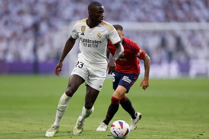 フェルランド・メンディのインスタグラム：「Great win before a short break🦾🤍  @realmadrid  #HalaMadrid #Laliga #FM23」