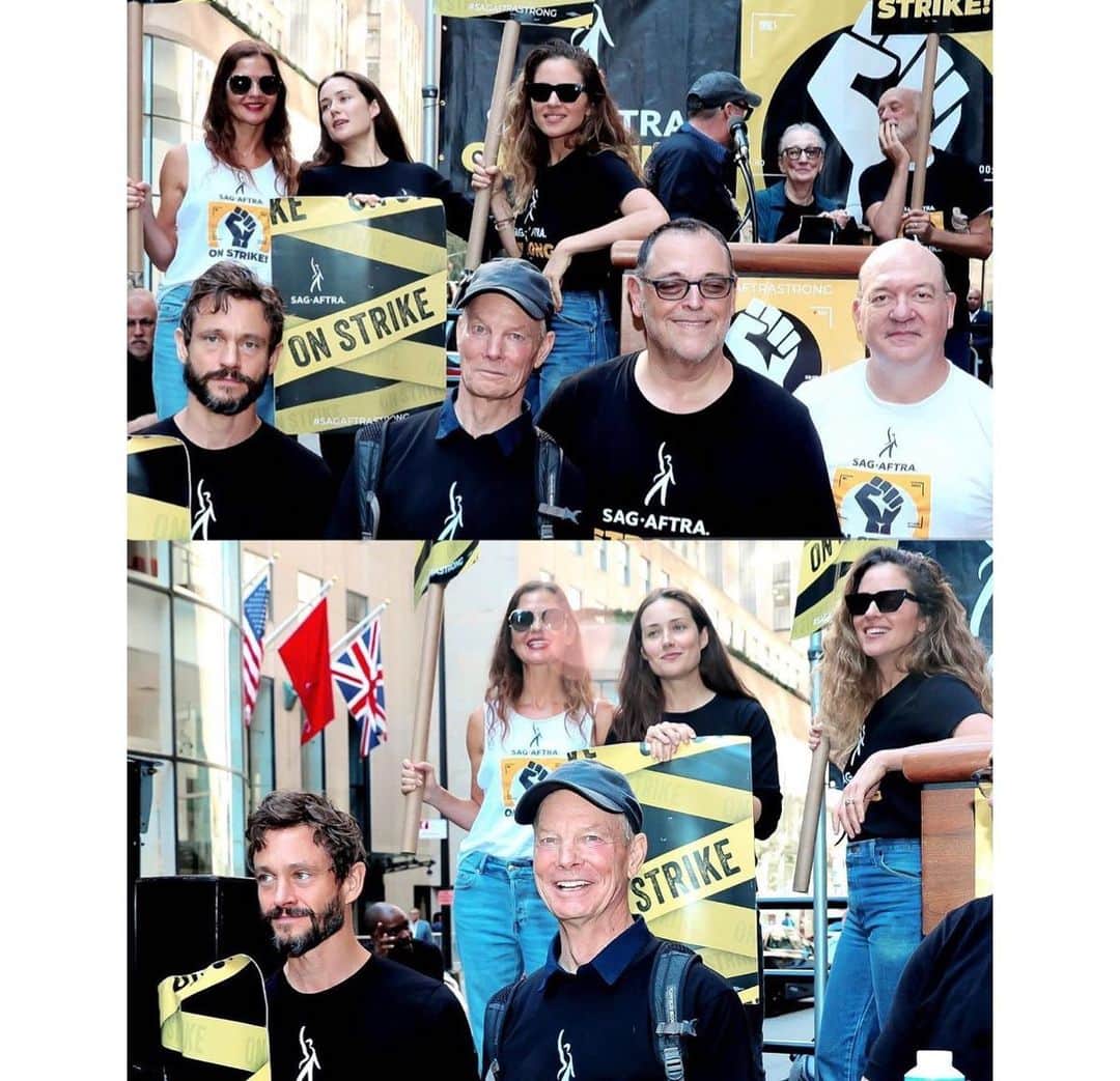 メーガン・ブーンのインスタグラム：「Seeing all of your extraordinary faces, sometimes familiar, sometimes an old acquaintance  in the crowd, fills my whole heart & soul. I’m really proud to be among you. Sappy, but true, I love the actors on the line.  #sagaftra #sagaftrastrong #sagaftrastrike #sagaftramember @sagaftra」