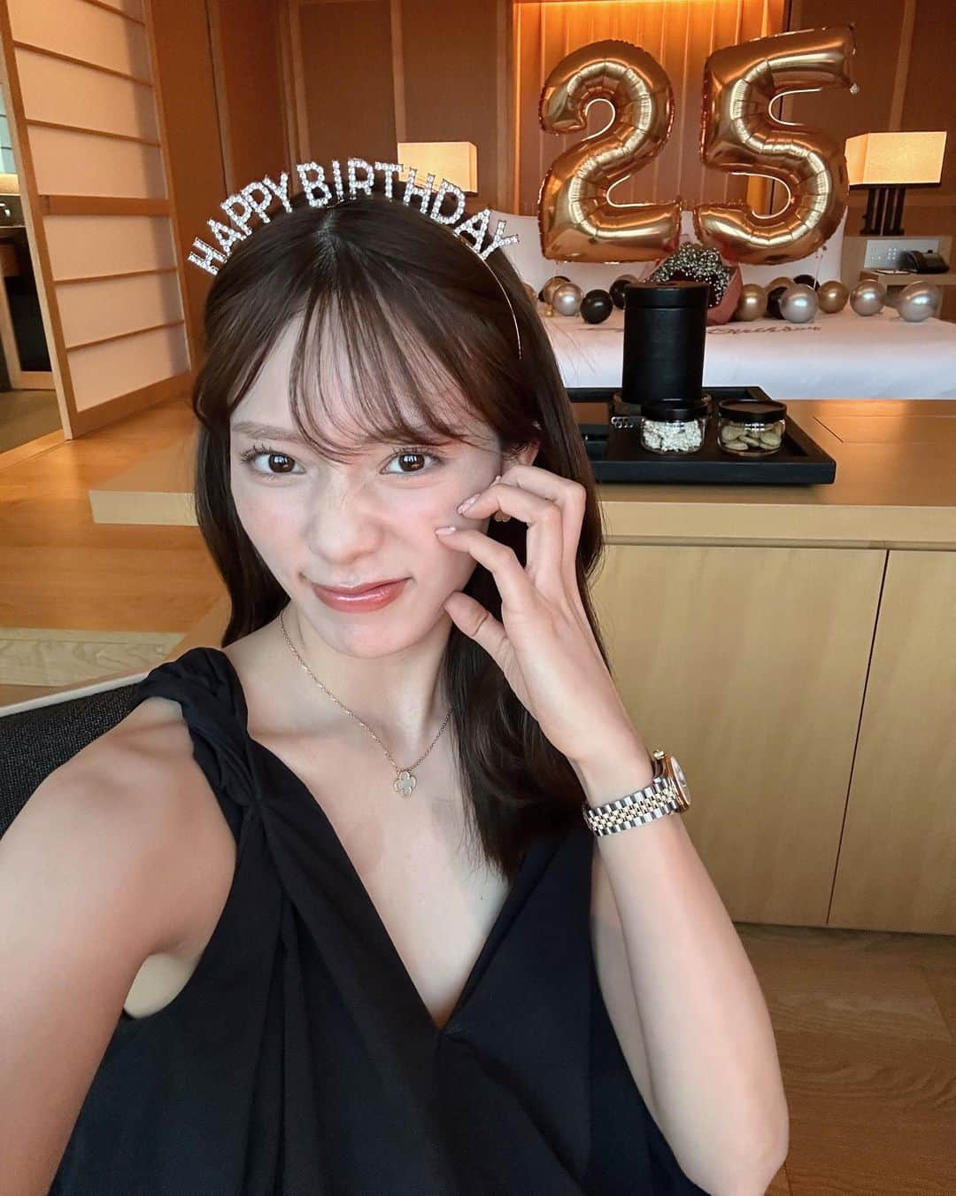 藤田みりあさんのインスタグラム写真 - (藤田みりあInstagram)「お誕生日のときの写真 あまり載せていなかったから今更☺️🎂  sheinのこのキラキラカチューシャ ほんとに可愛かった🥺」10月7日 19時21分 - miria_fujita