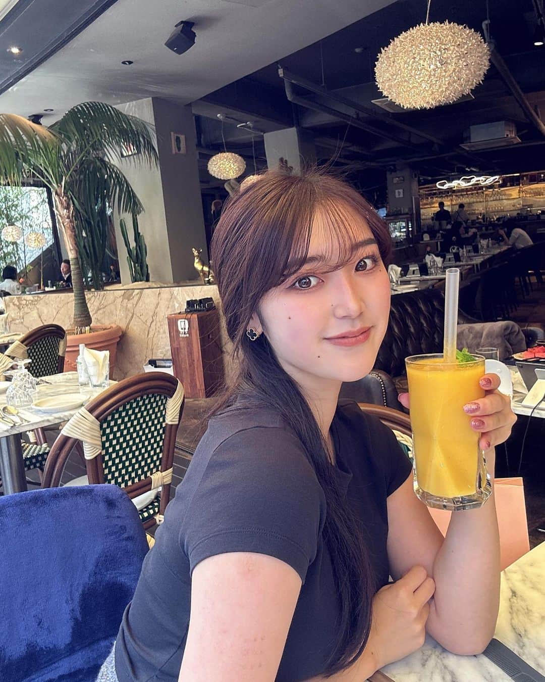 リサのインスタグラム：「🇰🇷☕️」