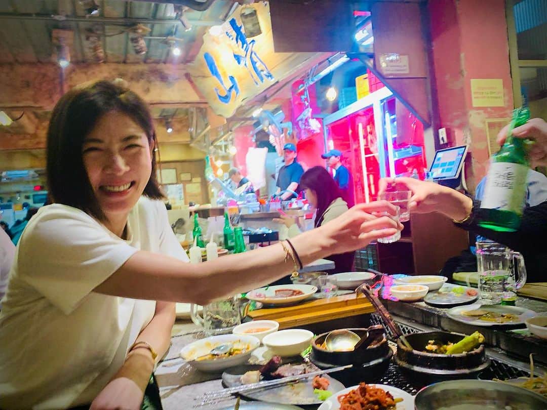 ハ・ジウォンのインスタグラム：「힙지로에서~  #산청 #을지로」