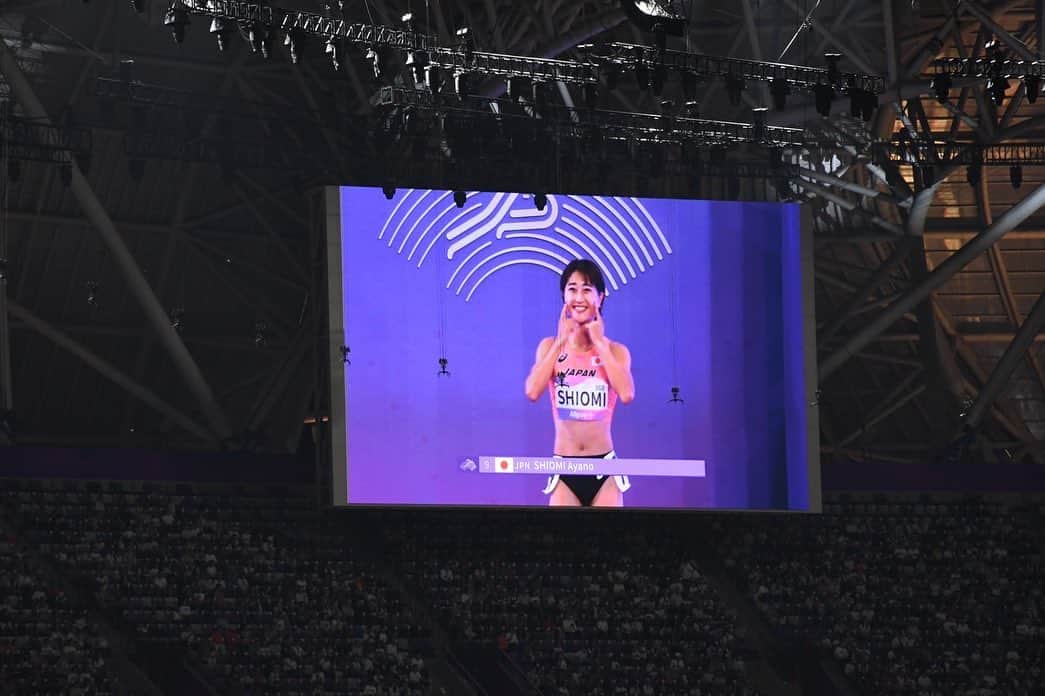 塩見綾乃のインスタグラム：「・ 19th Asian Games Hangzhou🇨🇳🐼 Women’s 800m final」