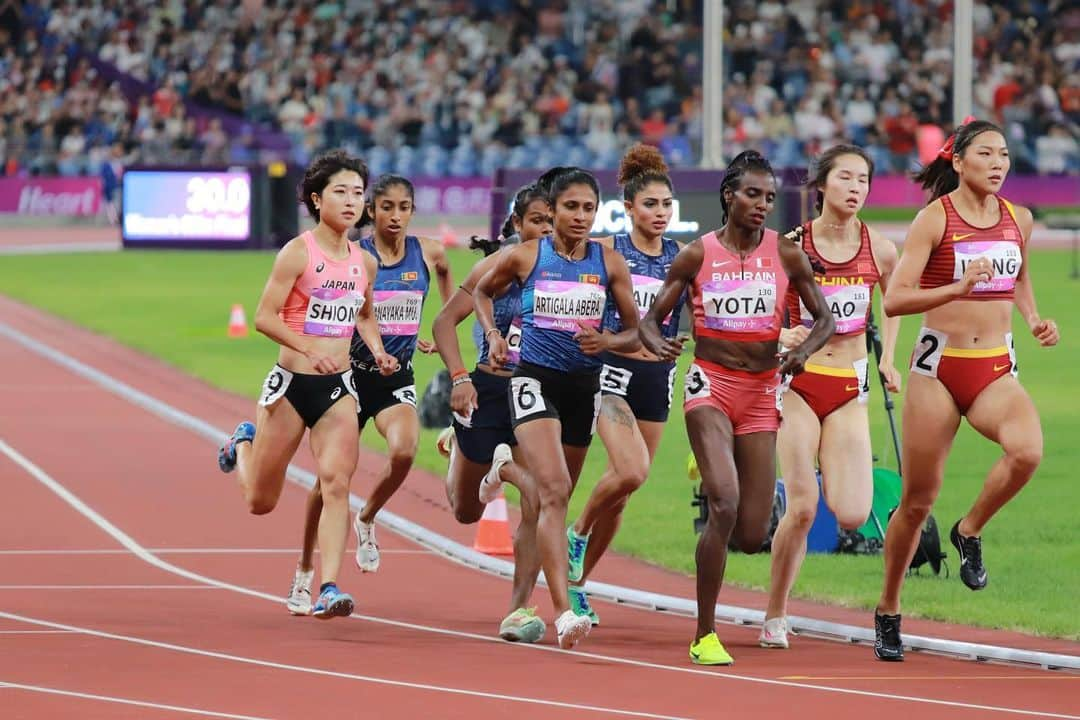 塩見綾乃さんのインスタグラム写真 - (塩見綾乃Instagram)「・ 19th Asian Games Hangzhou🇨🇳🐼 Women’s 800m final」10月7日 19時56分 - shioajiiii