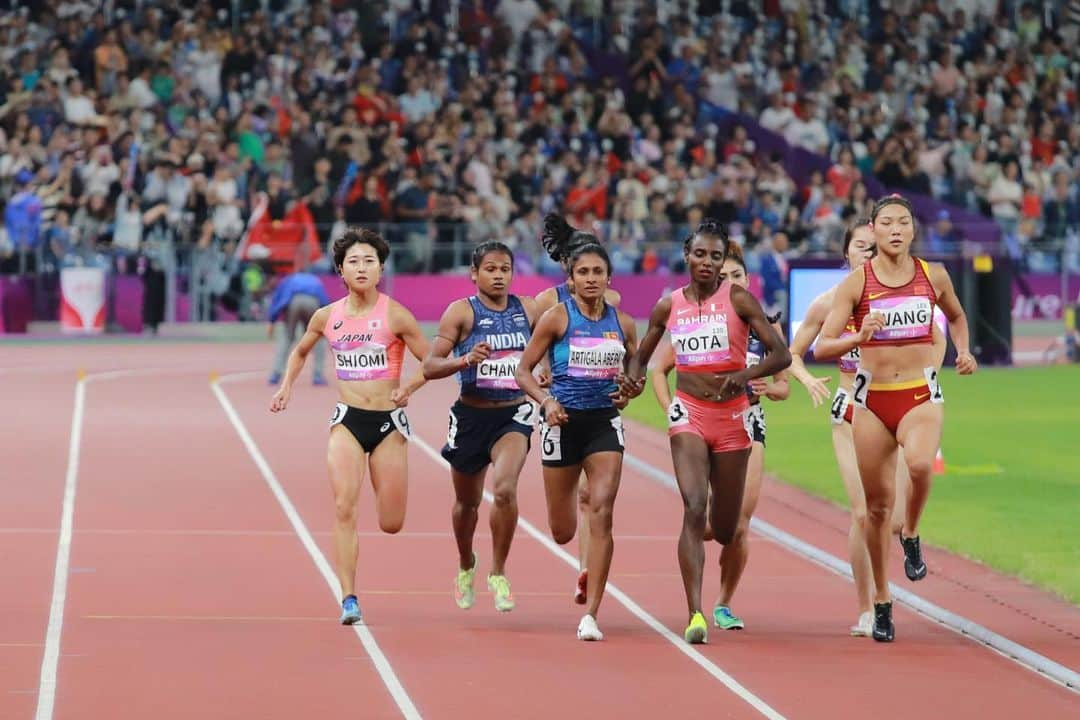 塩見綾乃さんのインスタグラム写真 - (塩見綾乃Instagram)「・ 19th Asian Games Hangzhou🇨🇳🐼 Women’s 800m final」10月7日 19時56分 - shioajiiii