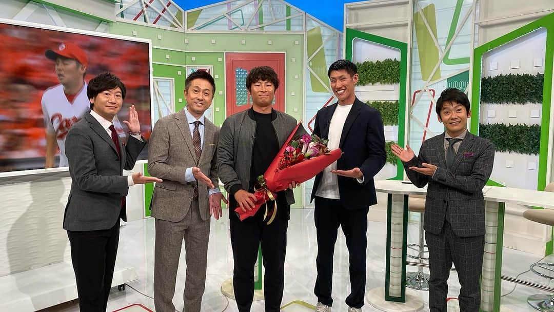 中田廉さんのインスタグラム写真 - (中田廉Instagram)「フロントドア(広島ホームテレビ) @frontdoor05ch  本日出演させて頂きました。 いちと一緒にフロントドアに出演できて本当に楽しかったです☺️  12年間本当にお疲れ様でした☺️ P.S. いちは引き出せば引き出す程、本当に面白いです🫣🫣  #広島 #広島ホームテレビ  #フロントドア  #一岡竜司  @ichioka_ryuji  #引退 #土曜日」10月7日 20時37分 - nakatatatareren