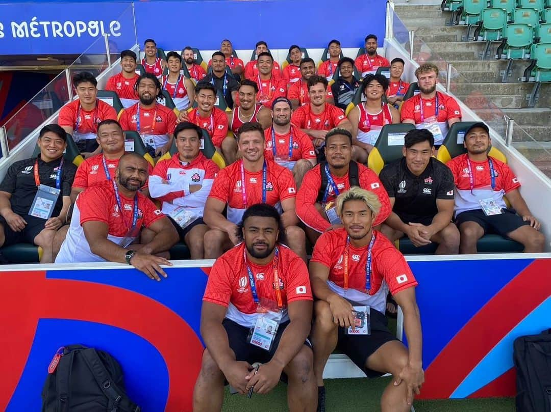 山中亮平のインスタグラム：「Let’s go🔥🔥🔥  #japanrugby  #RWC2023」