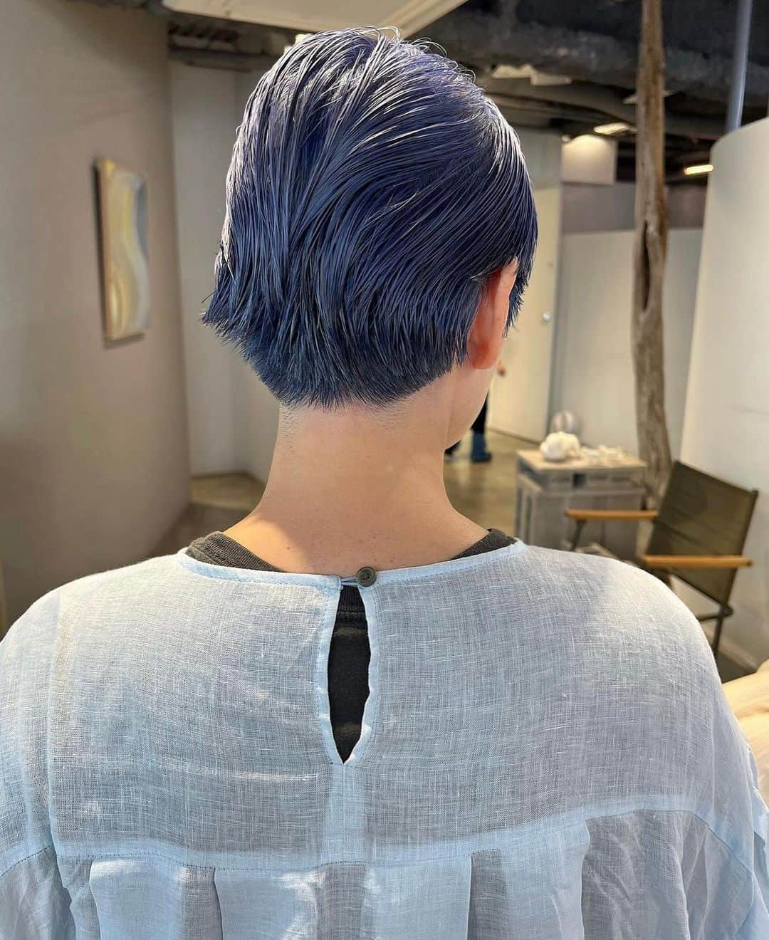 nanukさんのインスタグラム写真 - (nanukInstagram)「White Blue . hair/ @zak2_nanuk  . #guestnanuk」10月7日 21時01分 - nanukhair