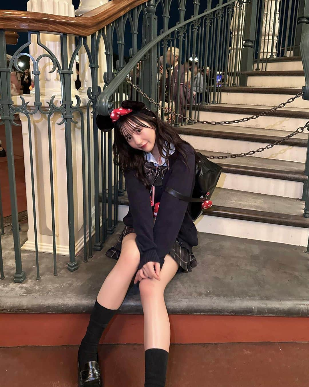 田島櫻子のインスタグラム：「楽しい時間ってあっという間🏰‪💞🐭✨」