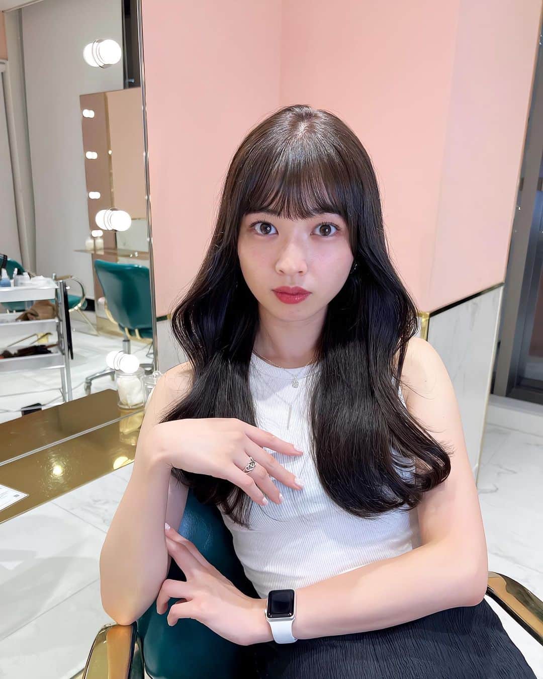 齋藤万莉奈のインスタグラム：「ちょき✌🏻❔ 少し久し振り💘」