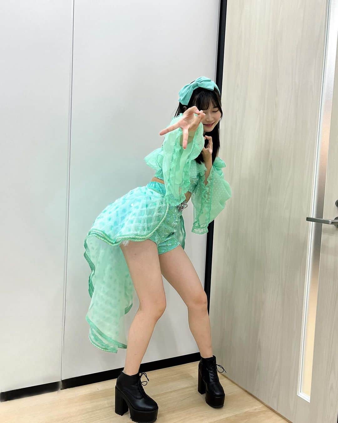 のインスタグラム：「・ 宮城公演ありがとうございました✌🏻💙  #モーニング娘23  #morningmusume  #岡村ほまれ  #ほまたん #ほまたん優勝  #ほまぎゃうより #ギャルピース」