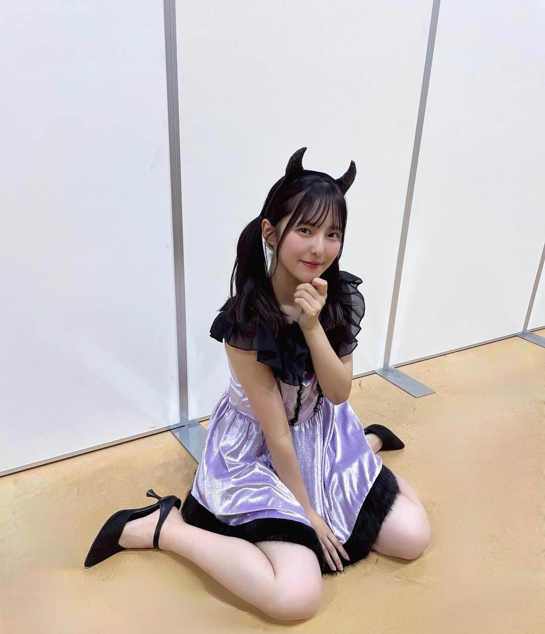 大塚七海のインスタグラム：「小悪魔ちゃんです😈💘  #ハロウィンコスプレ #NGT48」