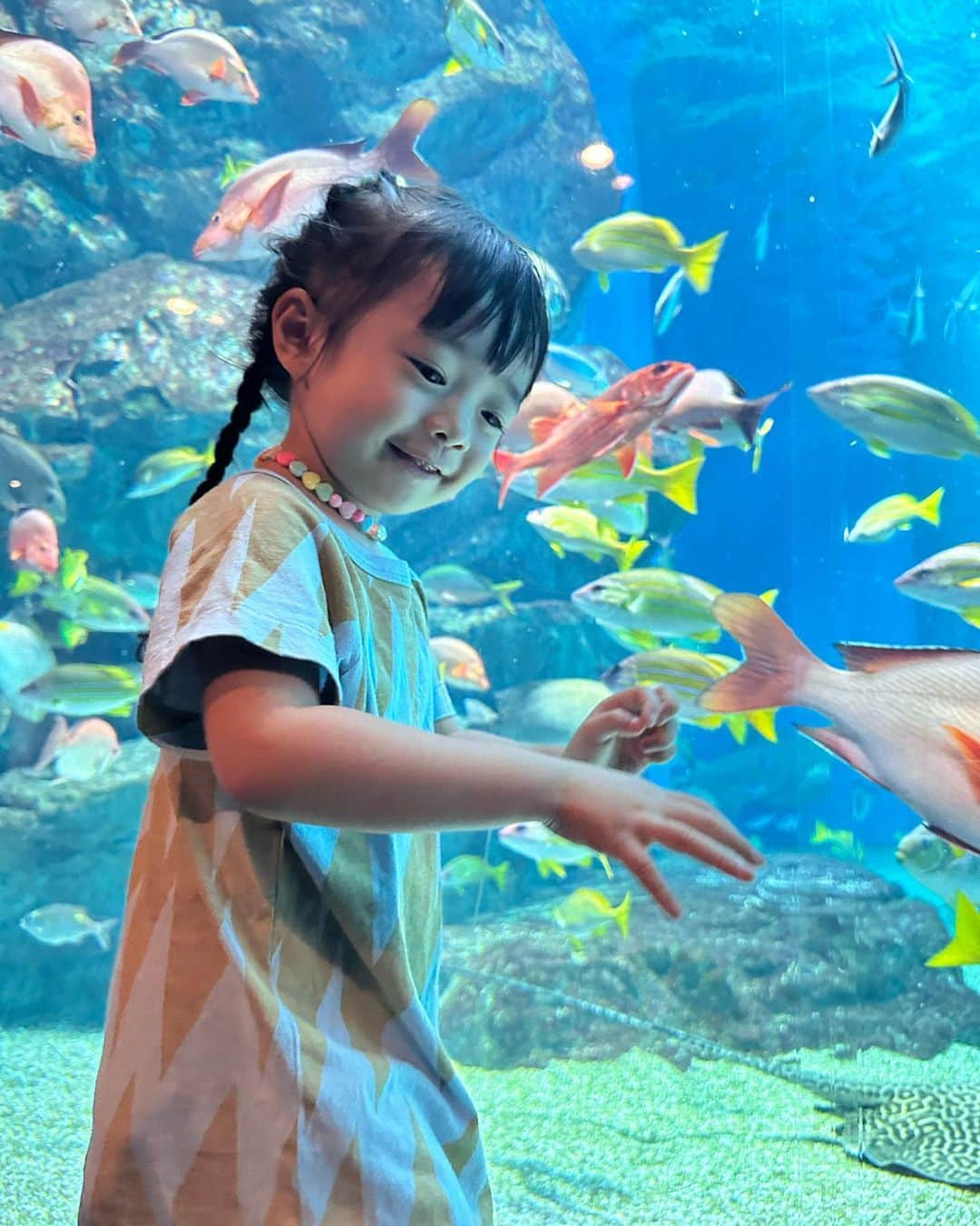 漆川由佳のインスタグラム：「久々の水族館🐠🐡🐬🐧🦈💕」